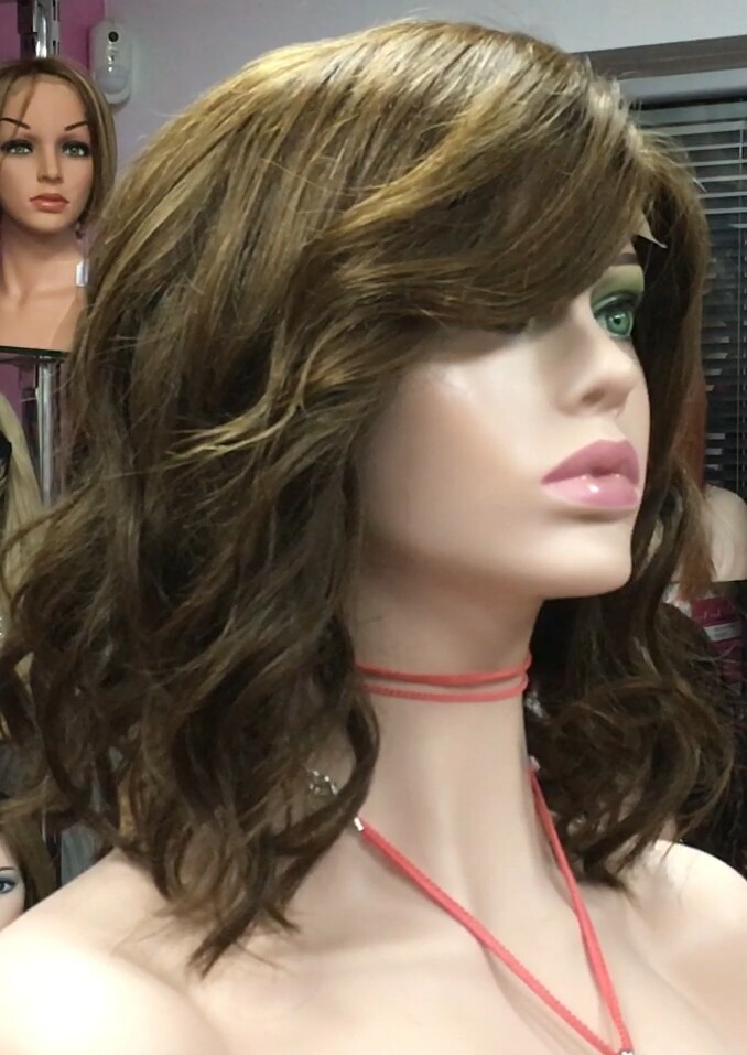 Peluca natural MELANY Ondas RAYA DE TUL color 5