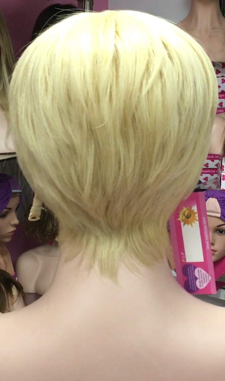 Peluca natural CATA color 613 coronilla tul