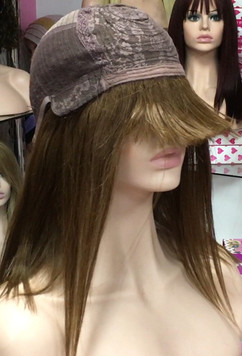 Peluca cabello natural NATA color 5B confeccionada a MQUINA