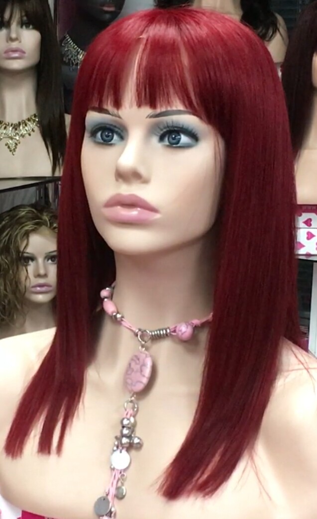 Peluca natural NATASHA color 39 TOP de TUL transparente efecto piel