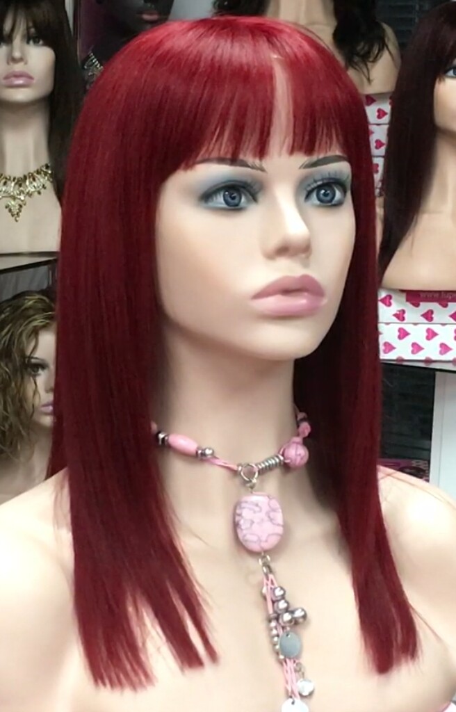 Peluca natural NATASHA color 39 TOP de TUL transparente efecto piel