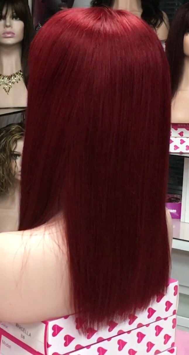 Peluca natural NATASHA color 39 TOP de TUL transparente efecto piel