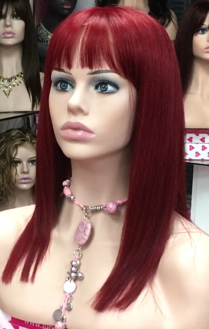 Peluca natural NATASHA color 39 TOP de TUL transparente efecto piel