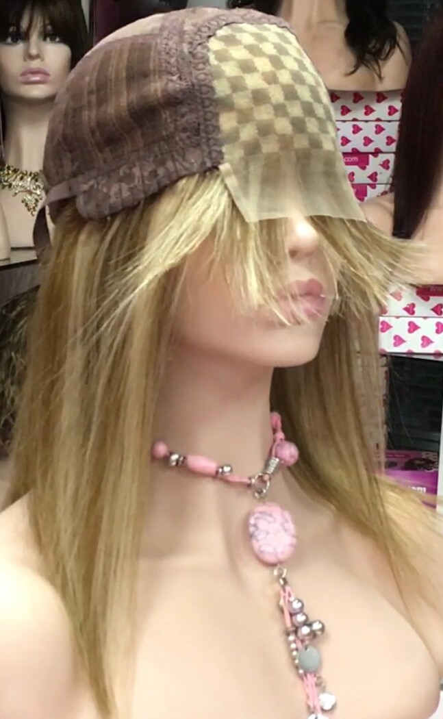 Peluca natural NATASHA color 8H613B TOP TUL transparente efecto piel
