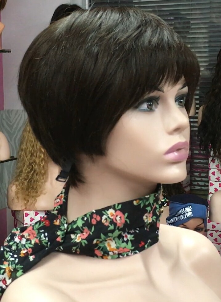 Peluca cabello natural BECK color 2 confeccionada a maquina