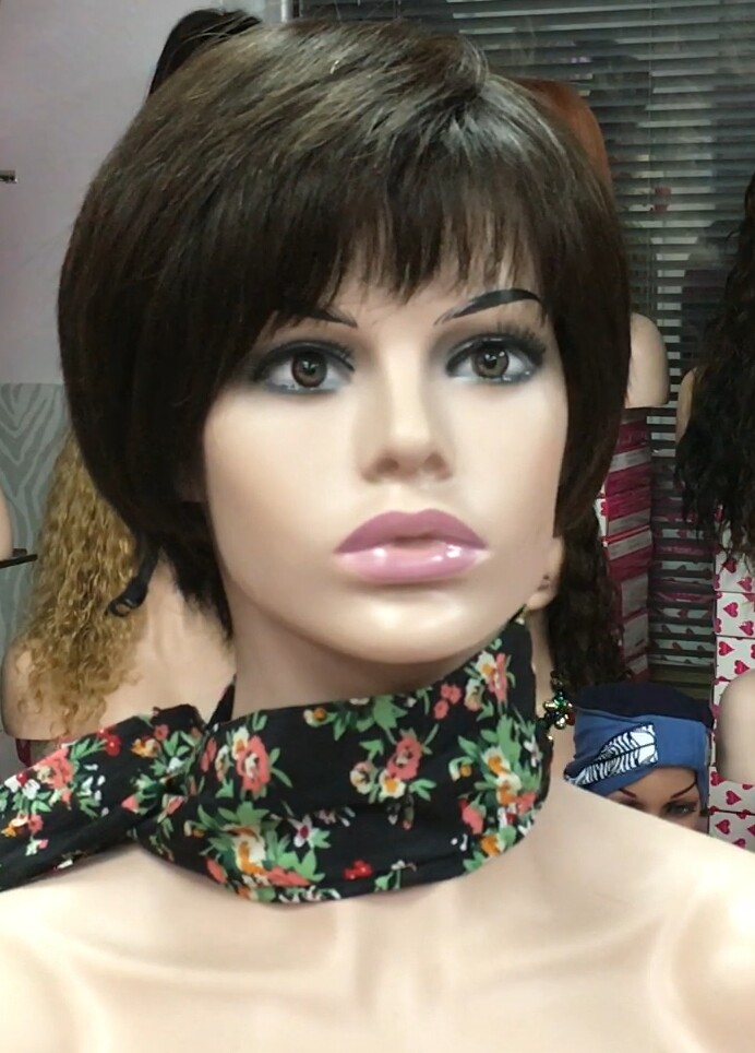 Peluca cabello natural BECK color 2 confeccionada a maquina