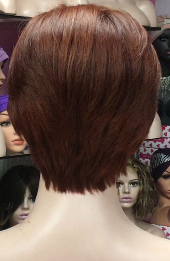 Peluca natural YANIS color caoba tinte TOP TUL