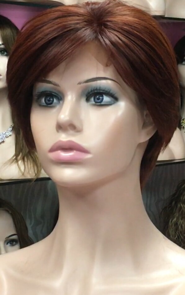 Peluca natural YANIS color caoba tinte TOP TUL