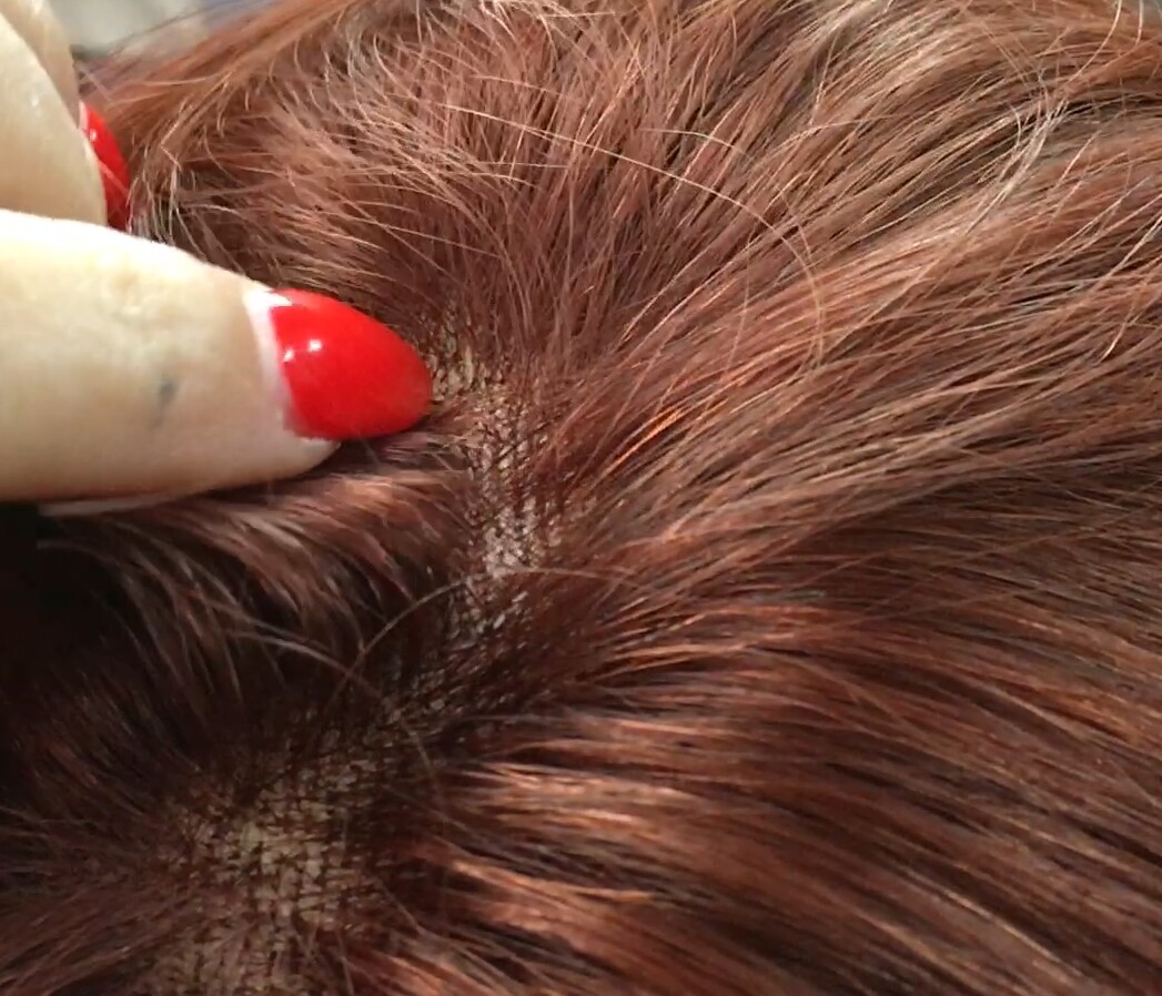 Peluca natural CECILIS color 744 tinte TOP TUL  transparente