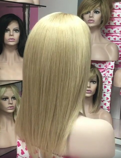 Peluca cabello natural Clara TOP de TUL color 18
