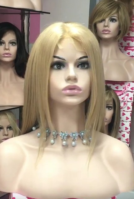 Peluca cabello natural Clara TOP de TUL color 18