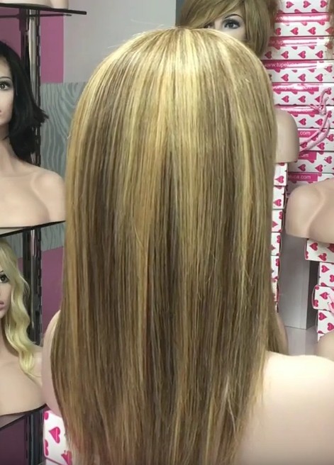 Peluca cabello natural Clara TOP de TUL color 10H27