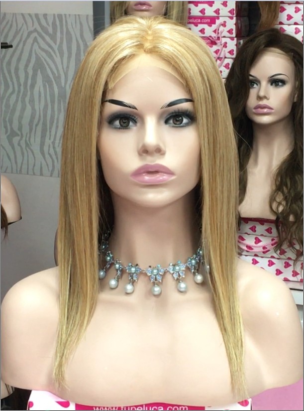 Peluca natural CLARA color 27H613A Top de Tul entero