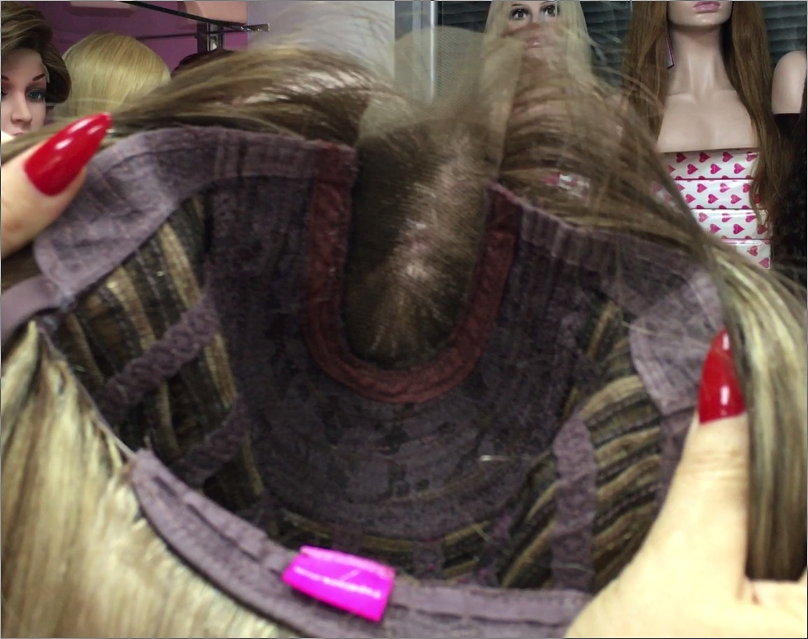 Peluca natural CLARA color 6R18 Raya de Tul