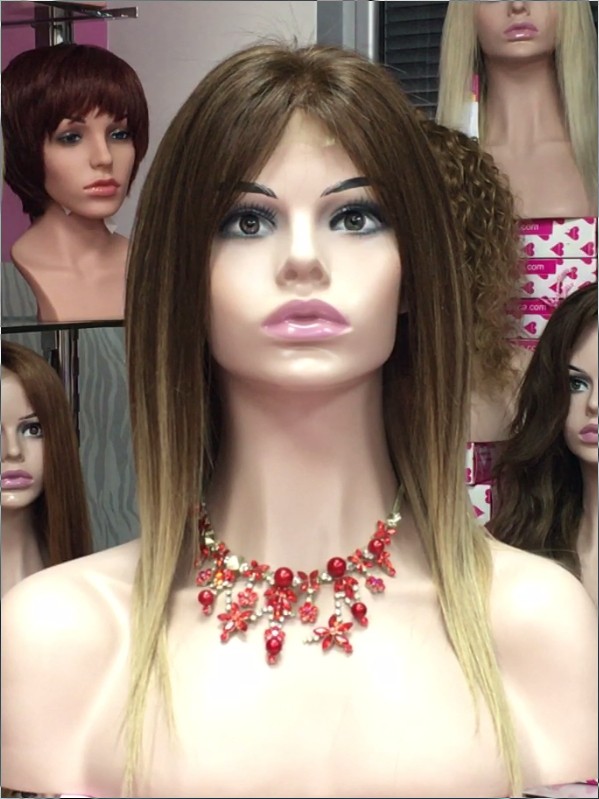 Peluca natural CLARA color 6R18 Raya de Tul