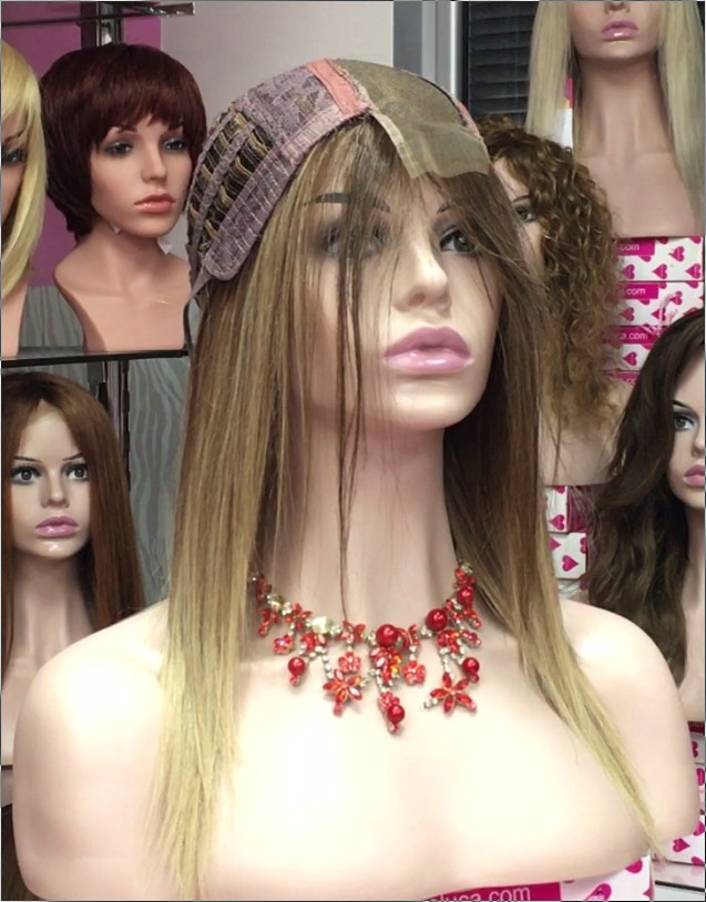 Peluca natural CLARA color 6R18 Raya de Tul