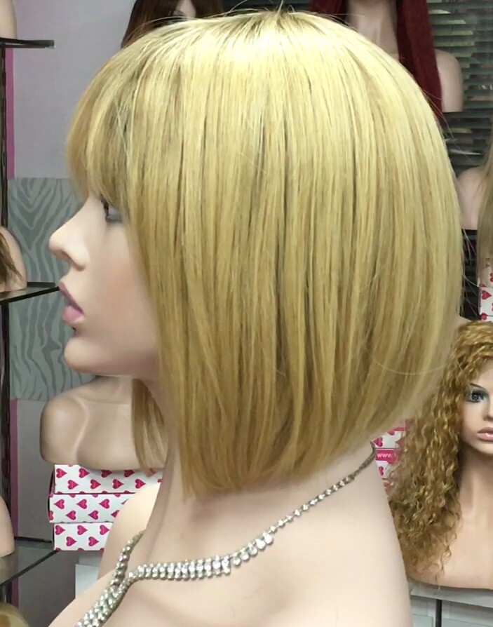 Peluca cabello natural Cleo color 5 RAIZ 27 (Tinte) confecc. maquina