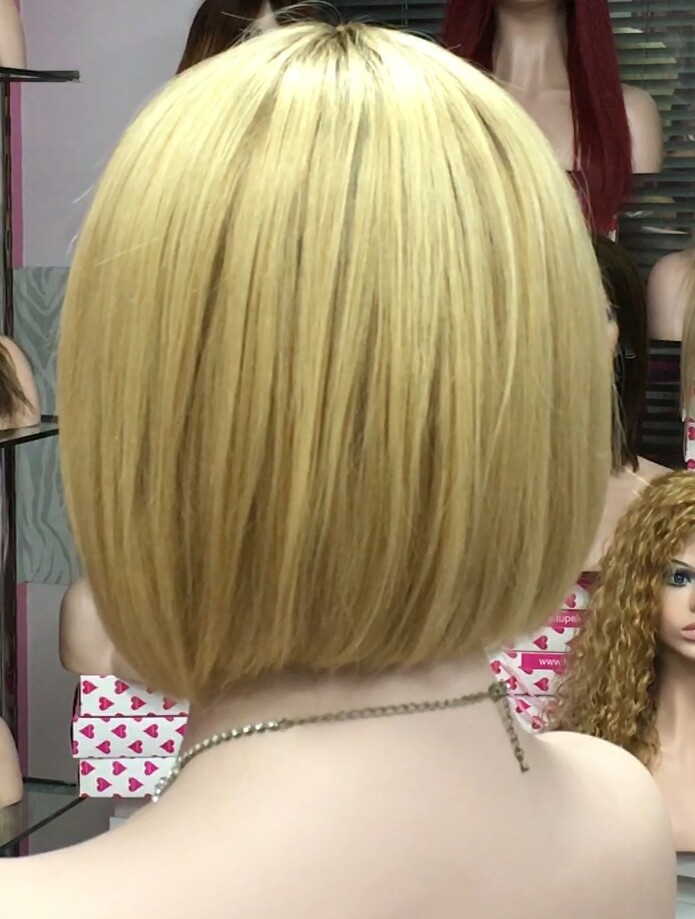Peluca cabello natural Cleo color 5 RAIZ 27 (Tinte) confecc. maquina