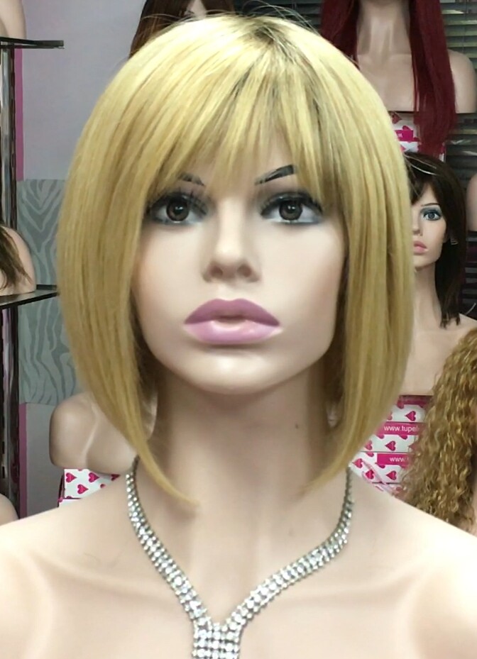 Peluca cabello natural Cleo color 5 RAIZ 27 (Tinte) confecc. maquina