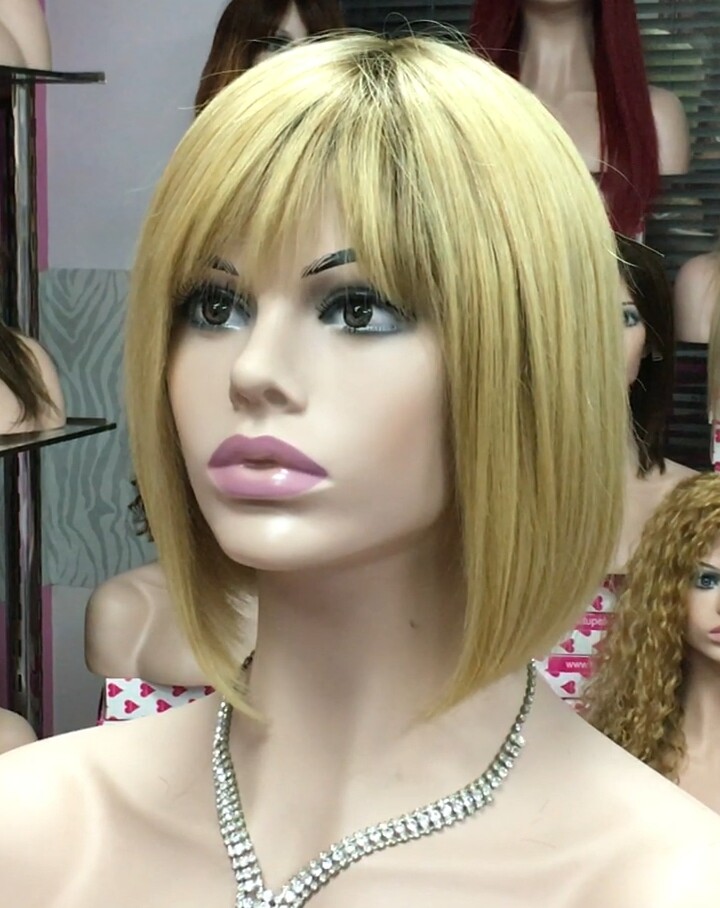 Peluca cabello natural Cleo color 5 RAIZ 27 (Tinte) confecc. maquina