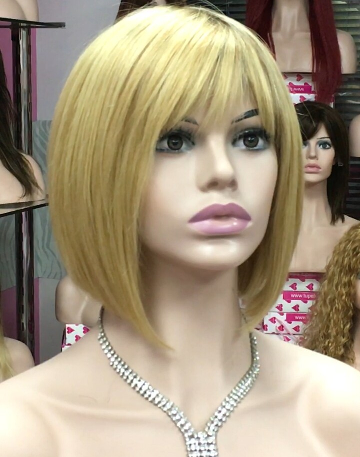 Peluca cabello natural Cleo color 5 RAIZ 27 (Tinte) confecc. maquina