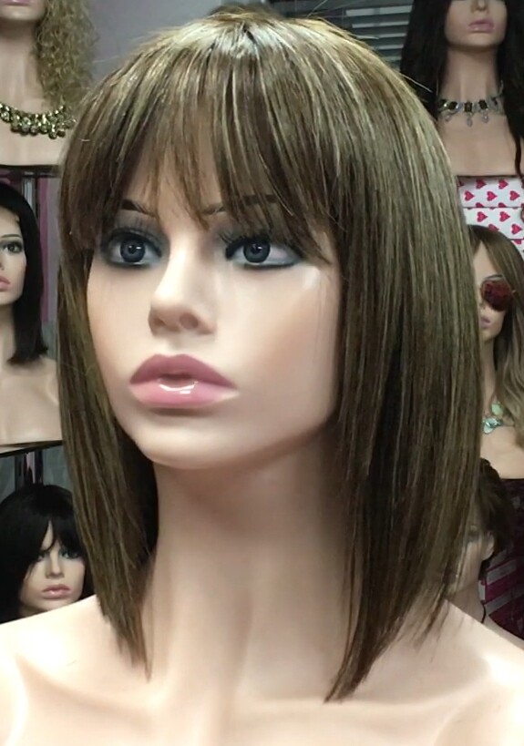 Peluca natural CLEO color 5h8h613 confecc. MAQUINA