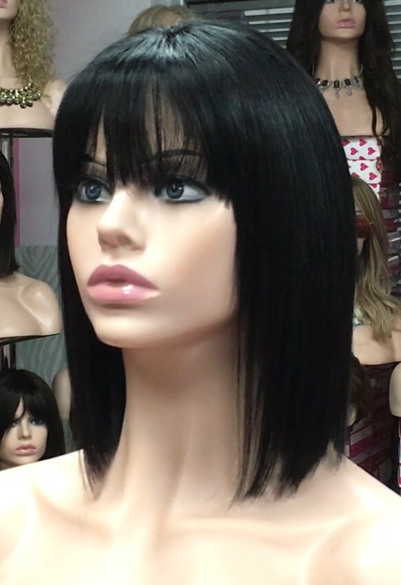 Peluca natural Cleo color 1 RAYA TUL transparente efecto piel