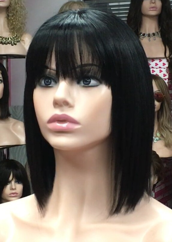 Peluca natural Cleo color 1 RAYA TUL transparente efecto piel
