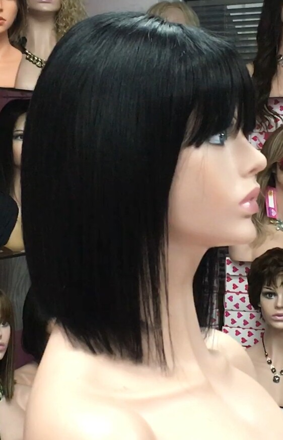 Peluca natural Cleo color 1 RAYA TUL transparente efecto piel