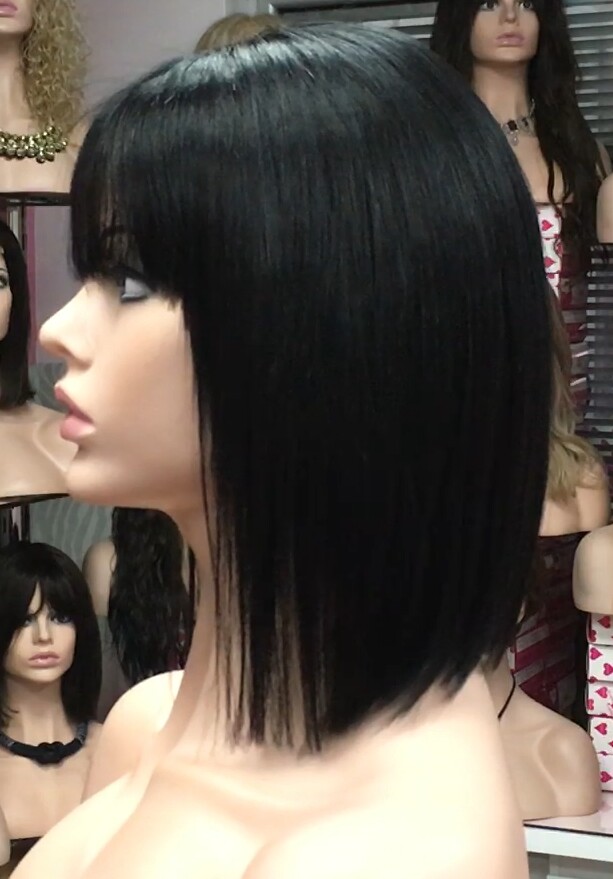 Peluca natural Cleo color 1 RAYA TUL transparente efecto piel