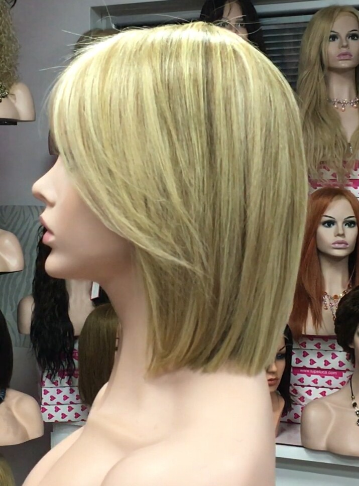 Peluca cabello natural Cleo color 16h8h613 Conf.Maquina