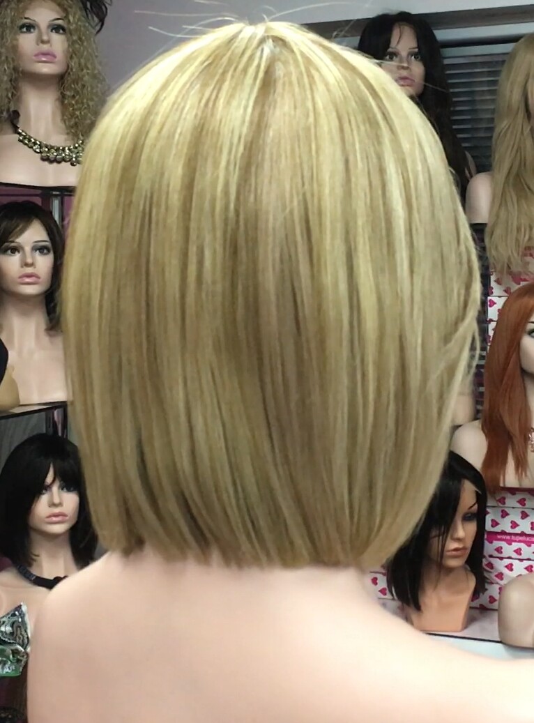 Peluca cabello natural Cleo color 16h8h613 Conf.Maquina