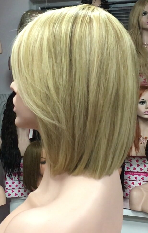 Peluca cabello natural Cleo color 16h8h613 Conf.Maquina