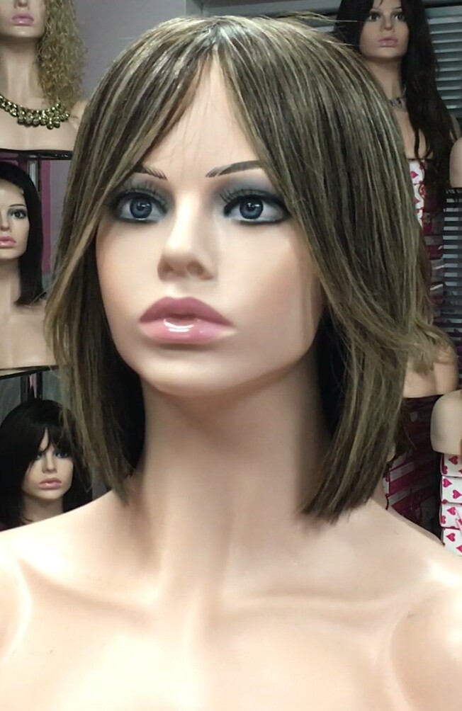 Peluca natural Cleo FLECO LARGO color 4h16 Confecc Maquina