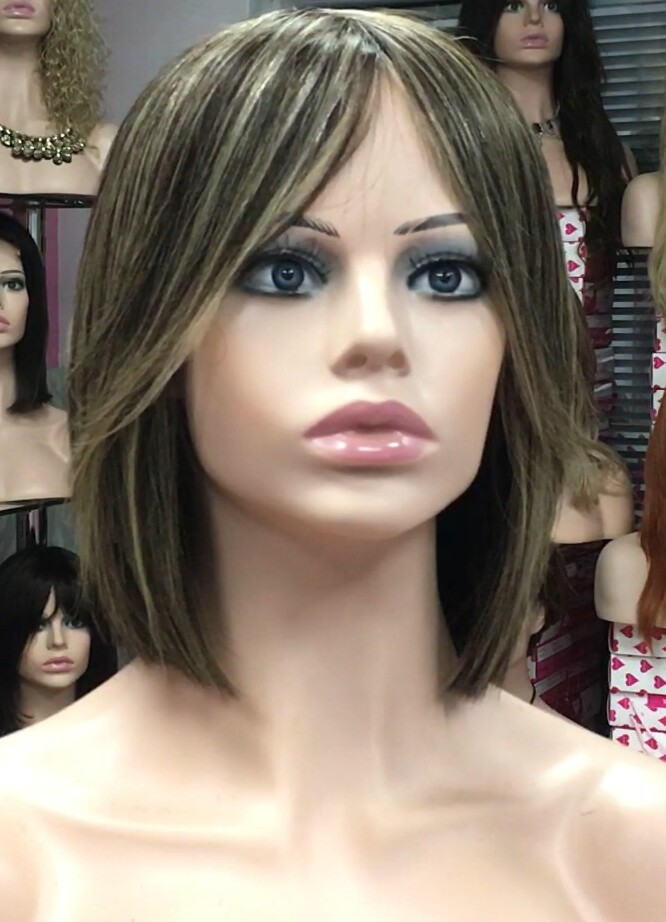 Peluca natural Cleo FLECO LARGO color 4h16 Confecc Maquina
