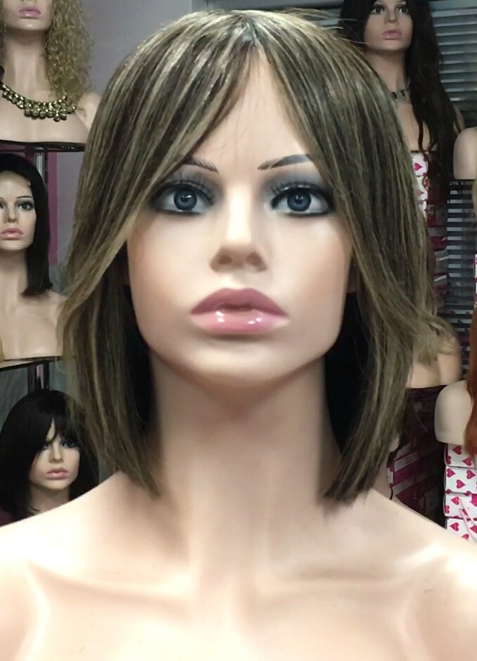 Peluca natural Cleo FLECO LARGO color 4h16 Confecc Maquina