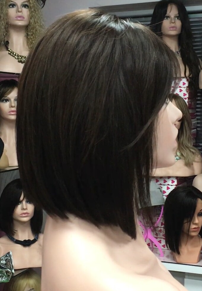 Peluca natural Cleo FLECO LARGO color 2 TOP TUL Transparente