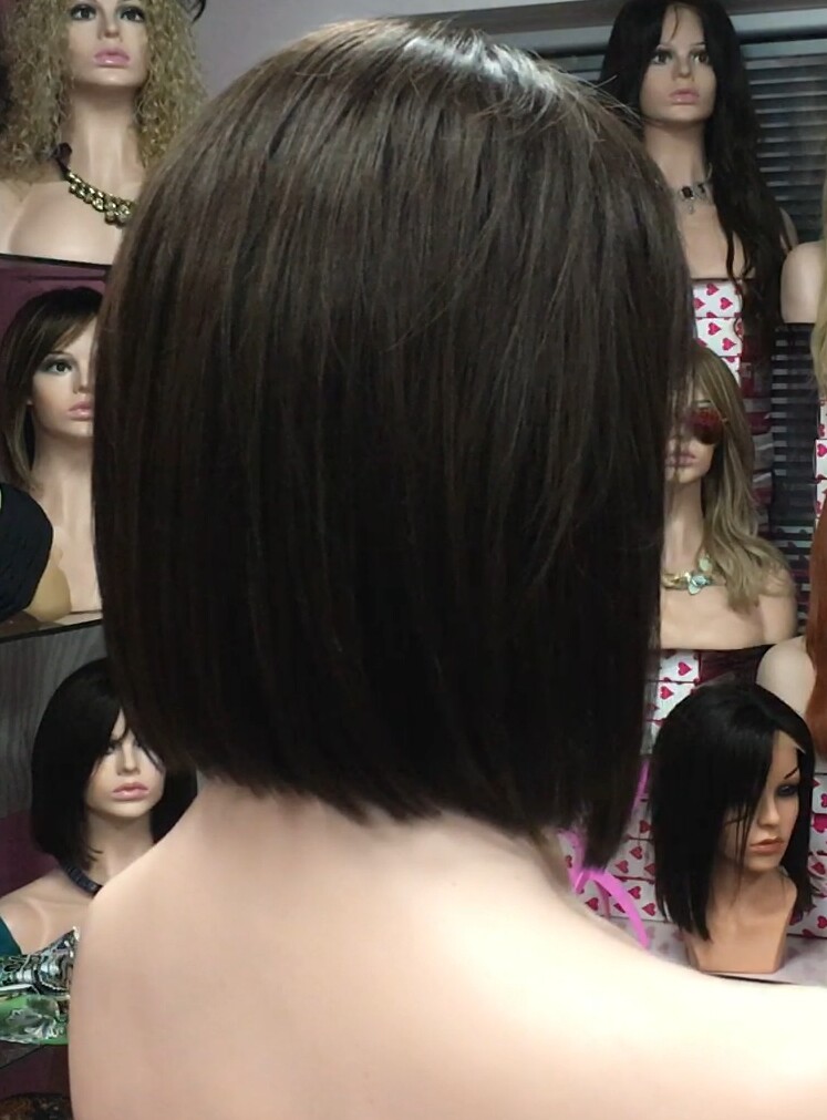 Peluca natural Cleo FLECO LARGO color 2 TOP TUL Transparente