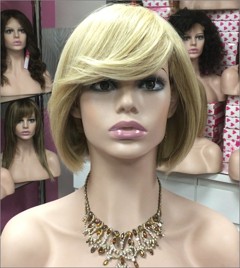 Peluca cabello natural Cleope (con fleco) color 613H613h8  MAQUINA