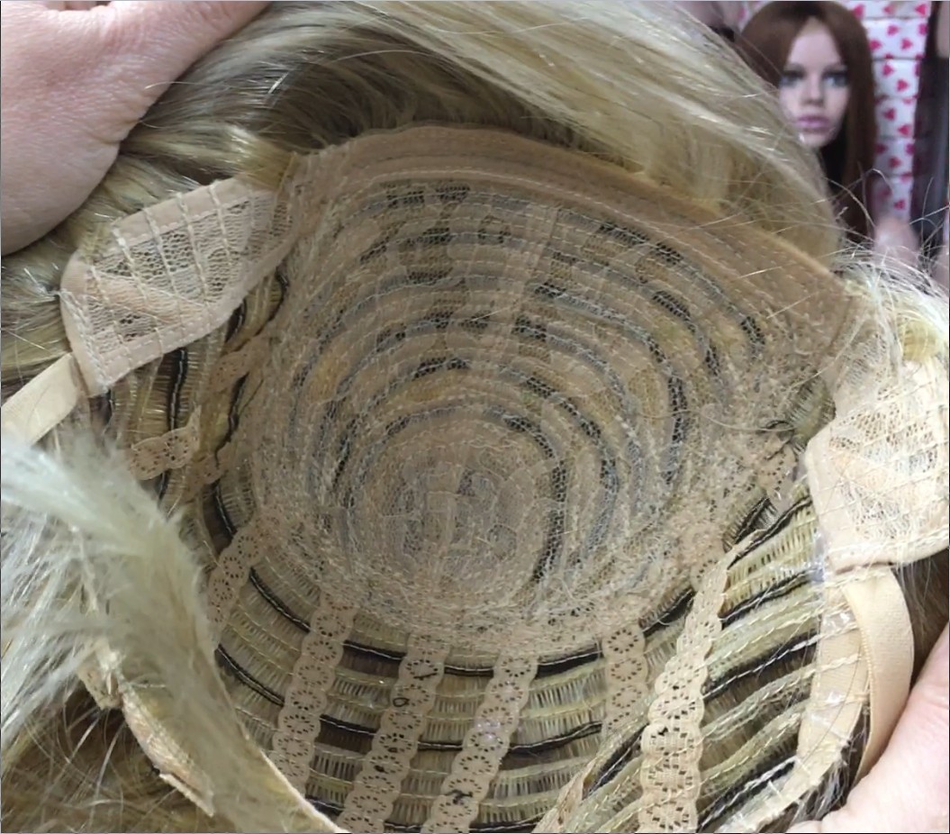 Peluca cabello natural Cleope (con fleco) color 613H613h8  MAQUINA