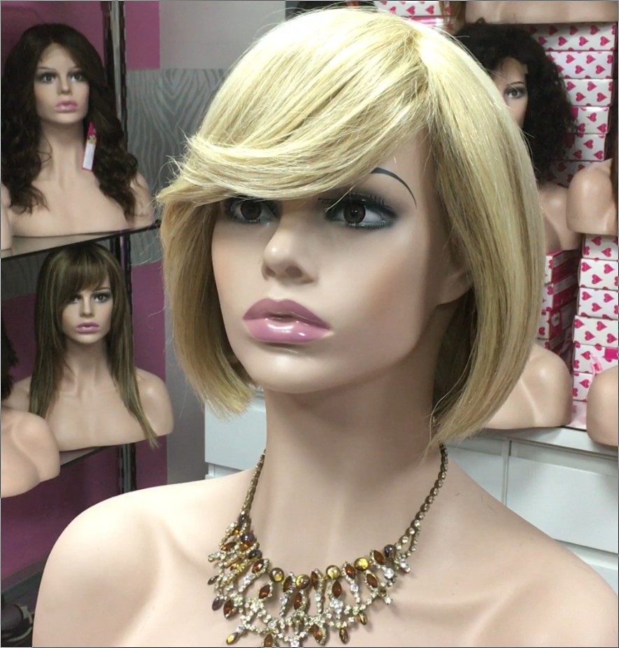 Peluca cabello natural Cleope (con fleco) color 613H613h8  MAQUINA