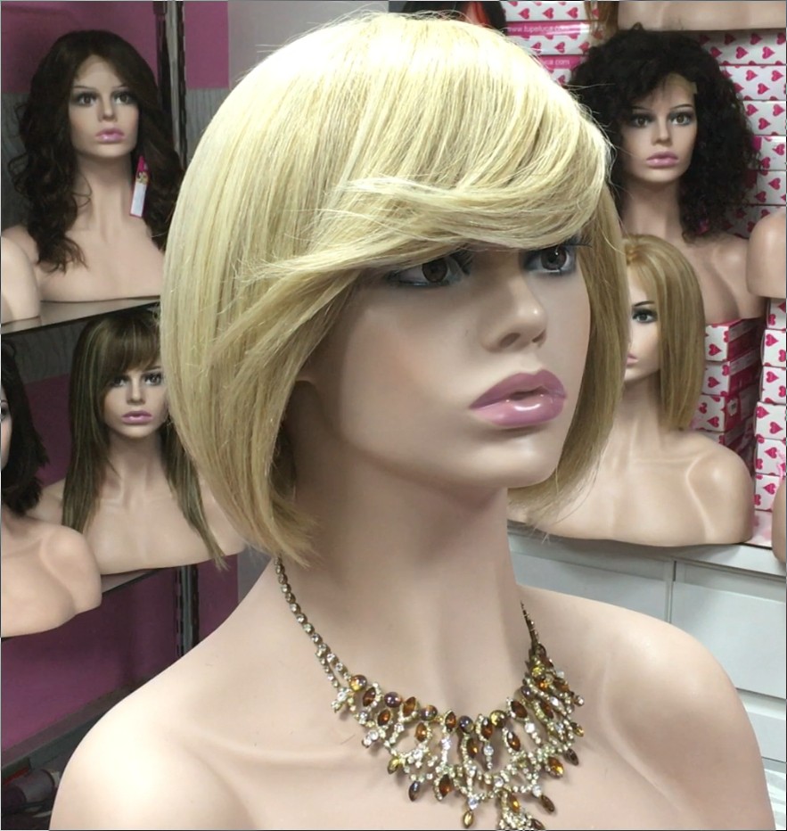 Peluca cabello natural Cleope (con fleco) color 613H613h8  MAQUINA