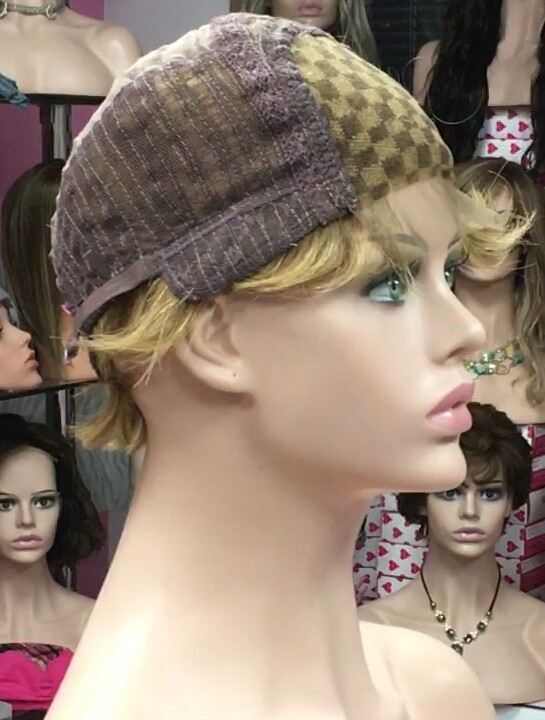 Peluca natural DONA Color 10H27b  top Tul ENTERO