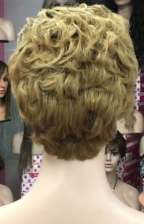 Peluca natural DONA Color 10H27b  top Tul ENTERO