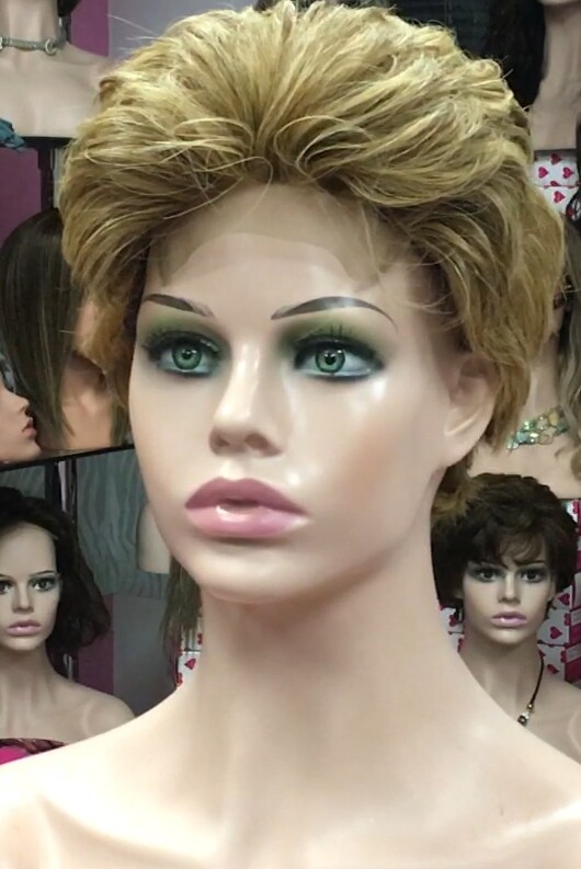 Peluca natural DONA Color 10H27b  top Tul ENTERO