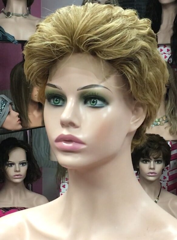 Peluca natural DONA Color 10H27b  top Tul ENTERO