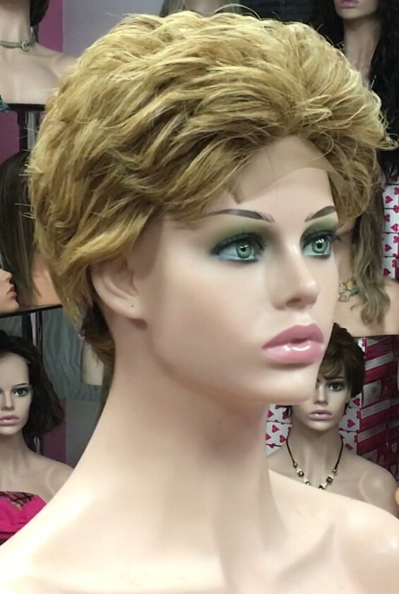 Peluca natural DONA Color 10H27b  top Tul ENTERO