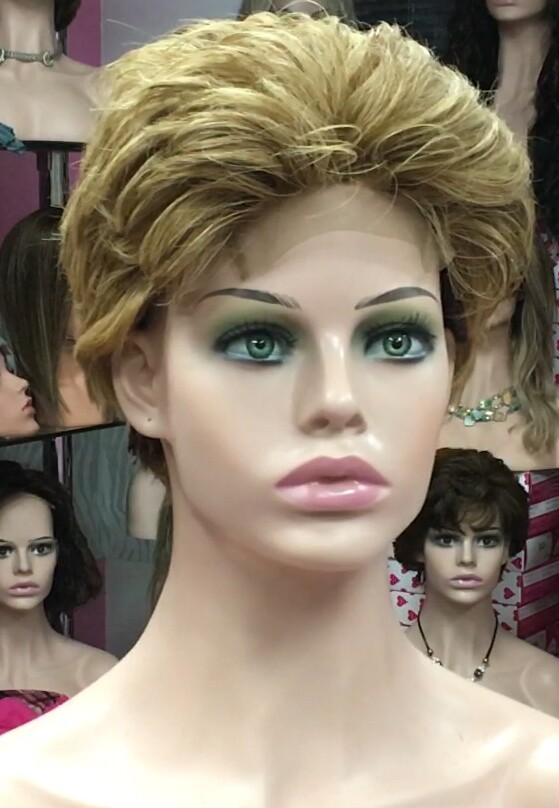 Peluca natural DONA Color 10H27b  top Tul ENTERO