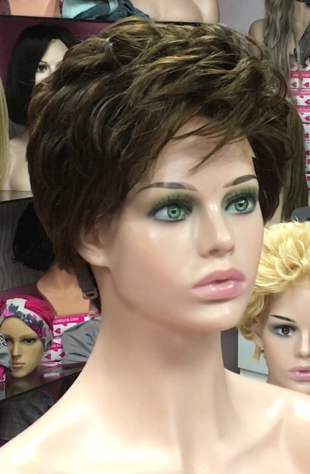 Peluca natural DONA Color 2/5  top Tul ENTERO