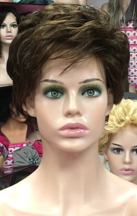 Peluca natural DONA Color 2/5  top Tul ENTERO